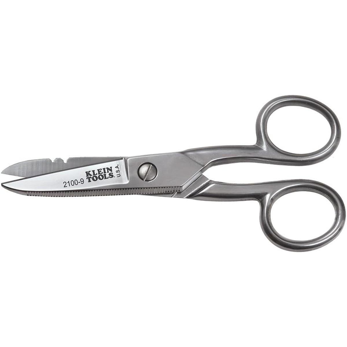 Klein Tools Tijeras de electricista de acero inoxidable
