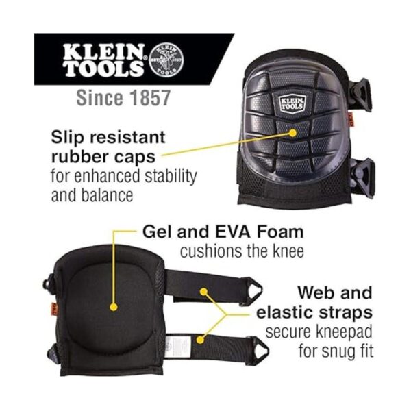 Klein Tools 60184 Rodilleras de gel color negro_2