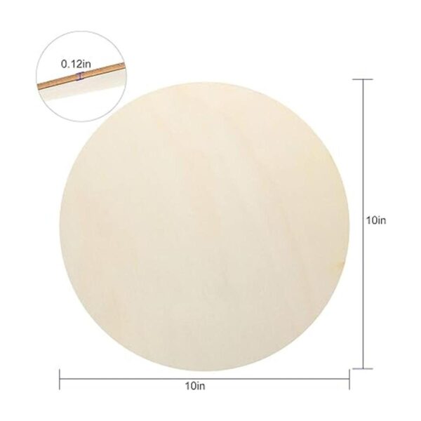 CertBuy Lote de 20 círculos de madera de 10.0 in para