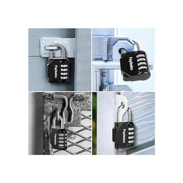 Cerradura de combinación paquete de 4 candados combinados