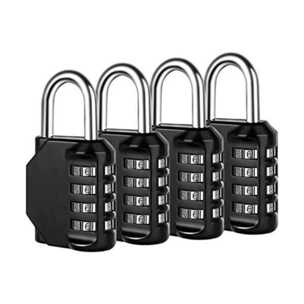 Cerradura de combinación paquete de 4 candados combinados