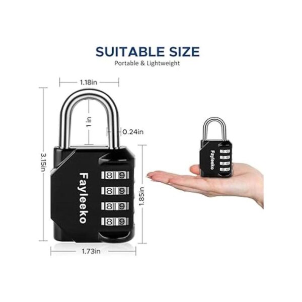 Cerradura de combinación paquete de 4 candados combinados