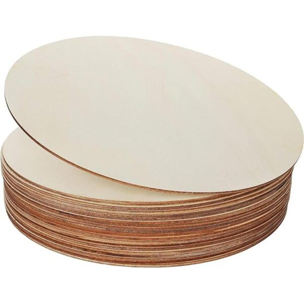 CertBuy Lote de 20 círculos de madera de 10.0 in para