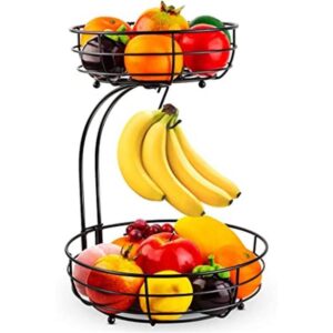 Cesta de almacenamiento con colgador para plátanos