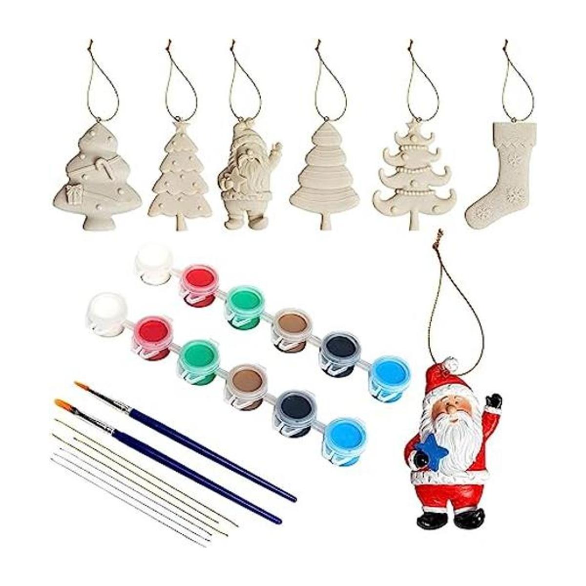 Cerámica de bricolaje para niños adornos de Navidad