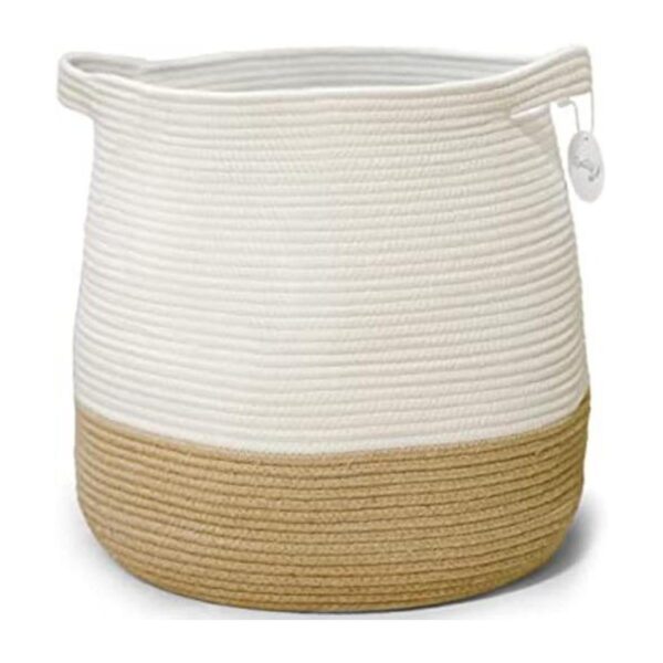 Cesta de manta grande para sala de estar cestas tejidas_1