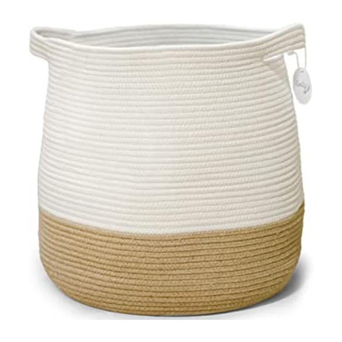 Cesta de manta grande para sala de estar cestas tejidas