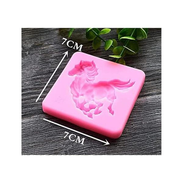 Cestony 2 moldes de silicona para caballo de correr en 3D_3