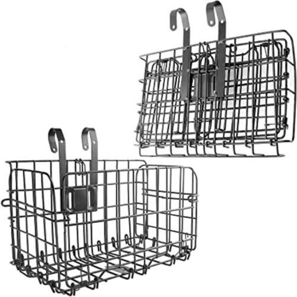 Cesta plegable trasera para bicicleta cesta delantera_1