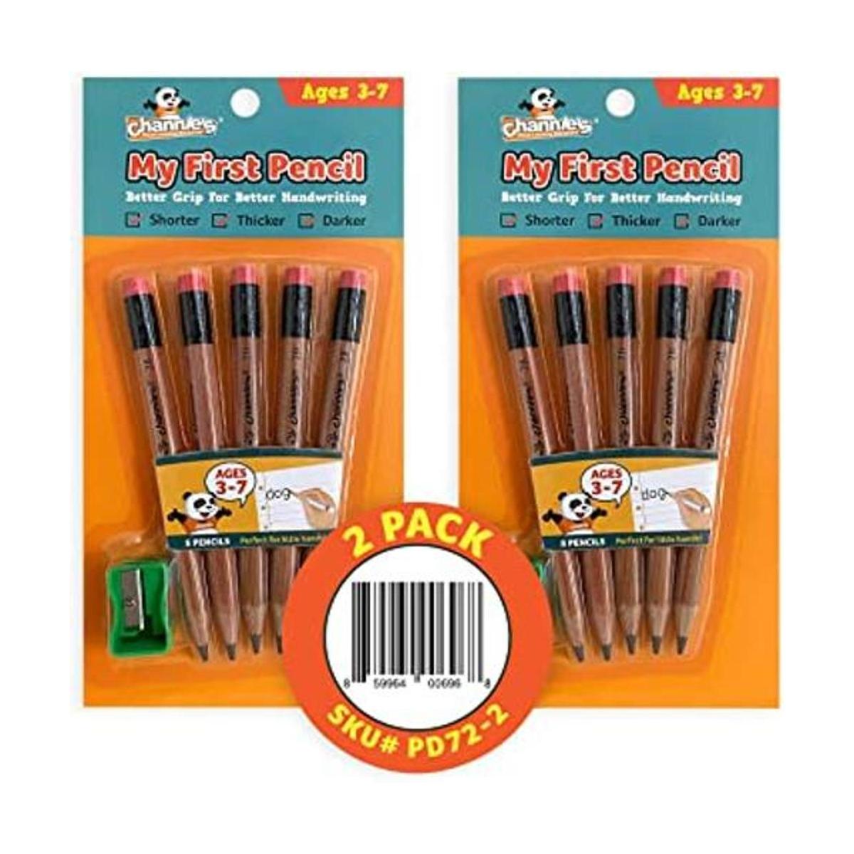 Channies Lápices preafilados de plomo de madera 2B
