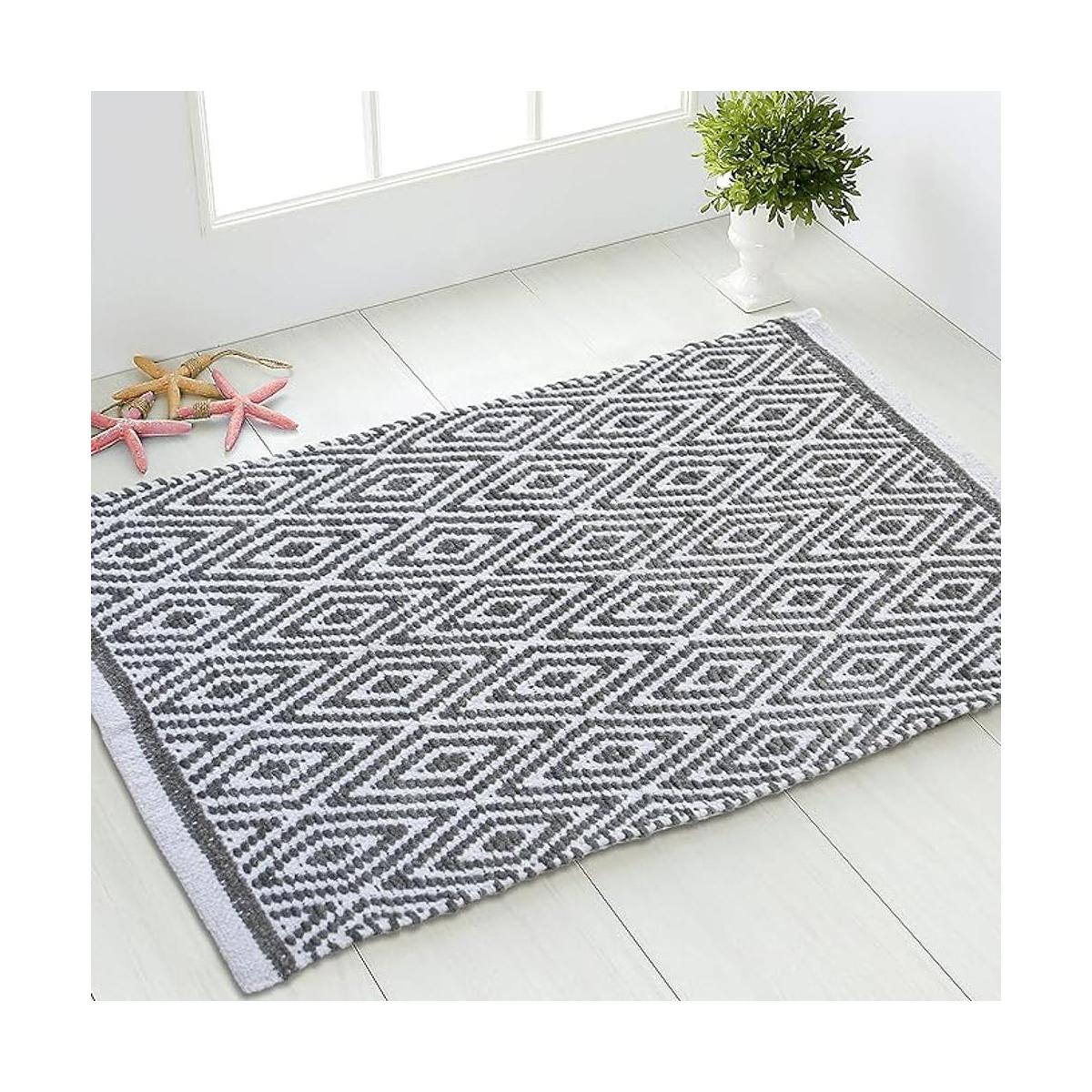 Chardin Home Alfombra 100 algodón con diamantes