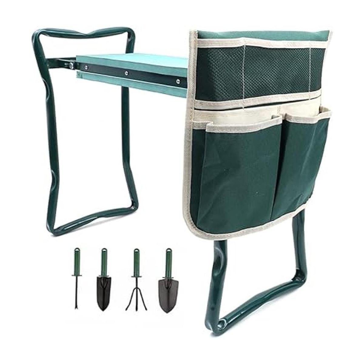 ChengHao Taburete de jardín plegable con bolsa de