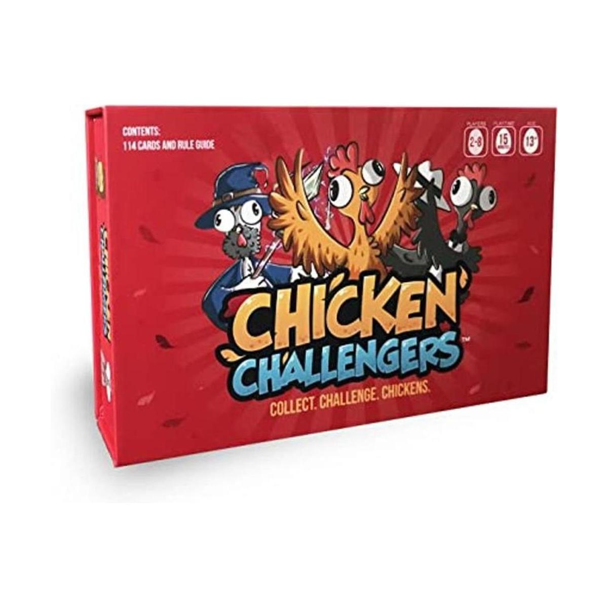 Chicken Challengers Un juego de cartas de fiesta de