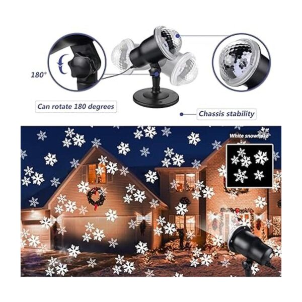 Christmas Projector Lights Outdoor Holiday Snow Projector_3