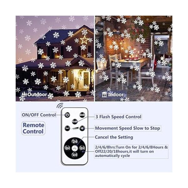 Christmas Projector Lights Outdoor Holiday Snow Projector_4
