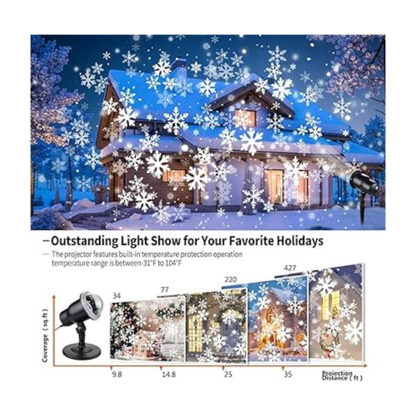 Christmas Projector Lights Outdoor Holiday Snow Projector_5