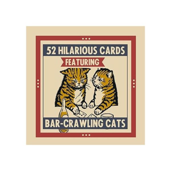 Chronicle Books Last Call Cats Cartas de juego color azul_2
