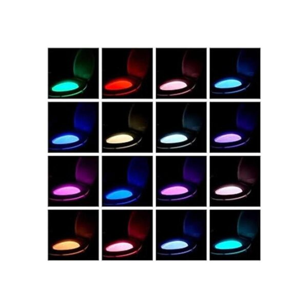 Chunace Paquete de 3 luces nocturnas de inodoro 16 luces_4