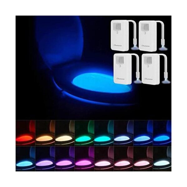 Chunace Paquete de 4 luces nocturnas de inodoro 16 luces_1