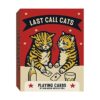 Chronicle Books Last Call Cats Cartas de juego color azul_1