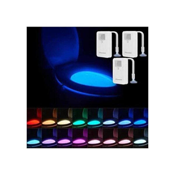 Chunace Paquete de 3 luces nocturnas de inodoro 16 luces_1
