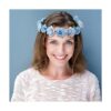 Cinaci Paquete de 8 diademas bohemias hawaianas con diseño_2