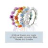 Cinaci Paquete de 8 diademas bohemias hawaianas con diseño_5
