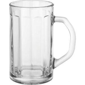 Circleware Tazas de cerveza de vidrio con asa juego de 4_1