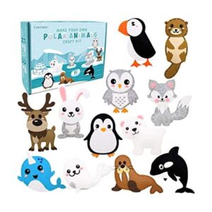 CiyvoLyeen Kit de costura de animales polares para niños_1
