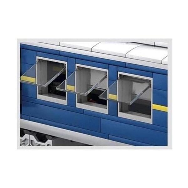 City Series Power Blue Cargo Train Building Blocks