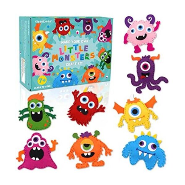 CiyvoLyeen Little Monsters Kit de manualidades de costura_1
