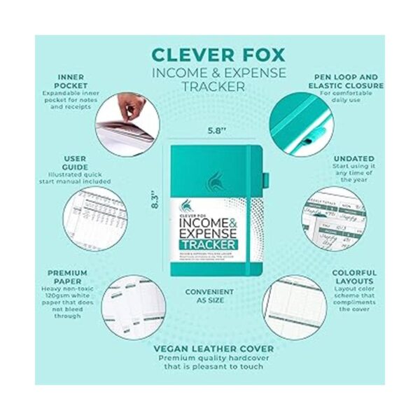 Clever Fox Cuaderno de registro de ingresos y gatos A5_2