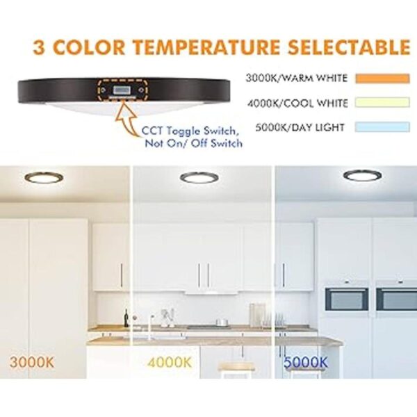Cloudy Bay Lámpara de techo LED empotrada de 7.5 pulgadas