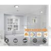 Cloudy Bay Lámpara de techo LED empotrada de 7.5 pulgadas