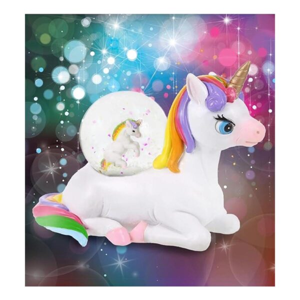 CoTa Global Globo de nieve de unicornio figura mágica de_5