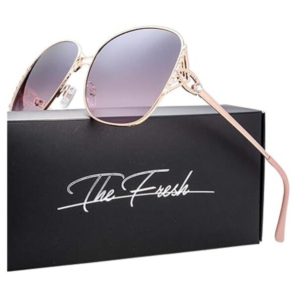 Clásico cristal elegante mujer belleza diseño gafas de sol
