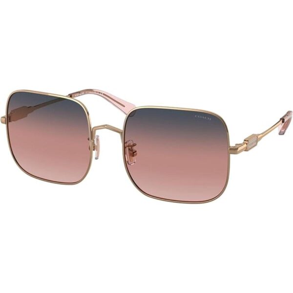 Coach Sunglasses Rose Gold Frame Navy Pink Peach Gradient_1