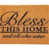 Coco Coir Bless This Home and All Who Enter Tapete para