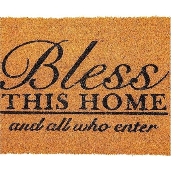 Coco Coir Bless This Home and All Who Enter Tapete para