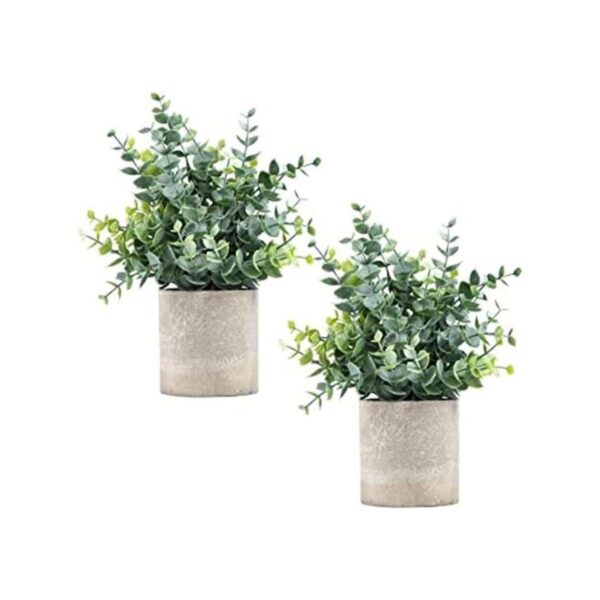 Coferset Paquete de 2 mini plantas artificiales de