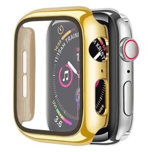 Cogift Funda rígida dorada compatible con Apple Watch_1