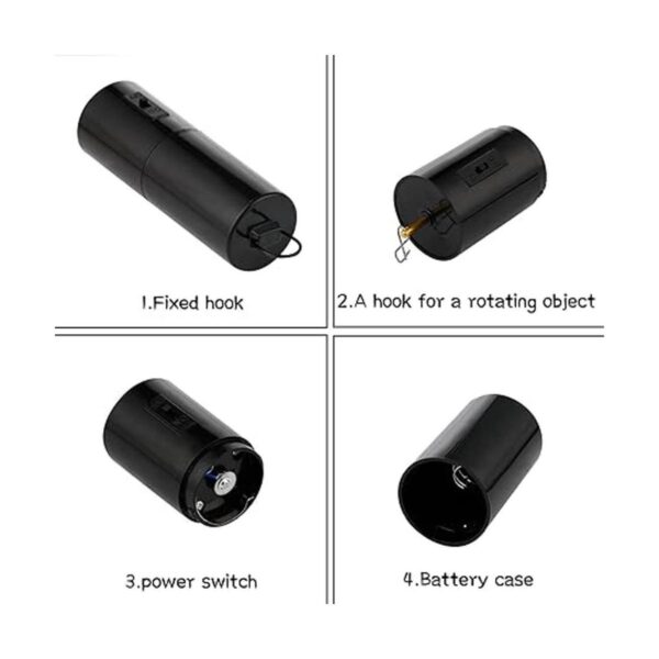 Colgando Negro Motor Rotatorio Viento Spinner Motor Móvil