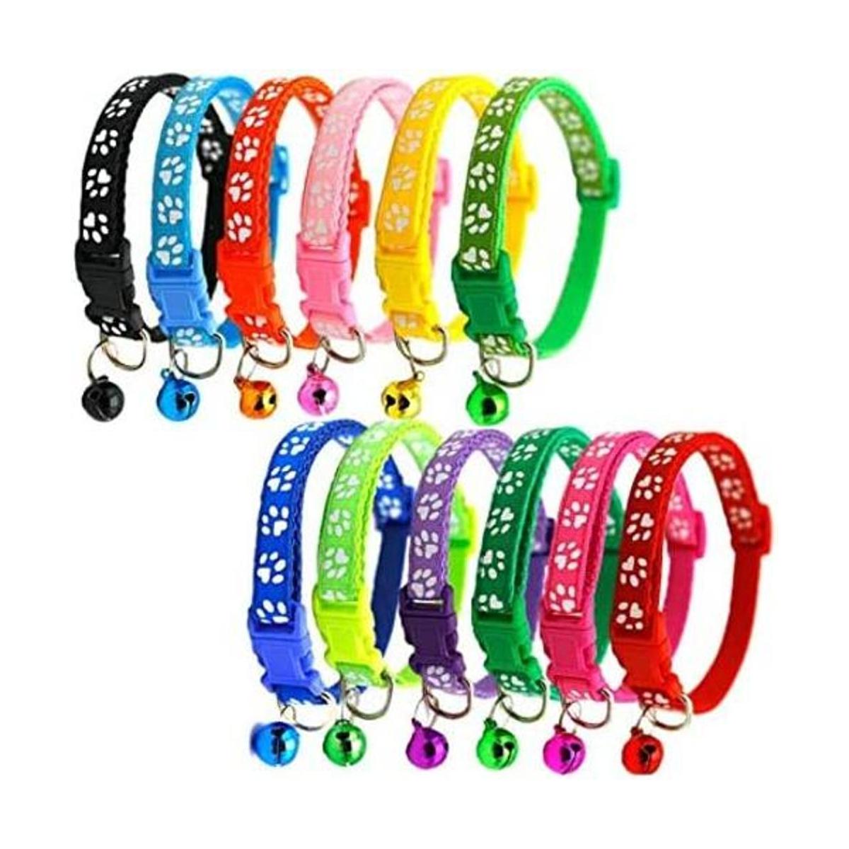 Collar de perro de 12 colores transpirable de nylon para
