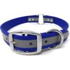 Collar de perro reflectante azul resistente Collar_1