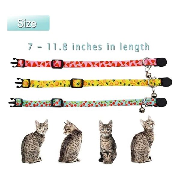 Collar de gato de frutas con campanilla de seguridad_2