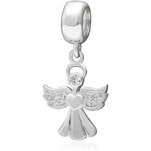 Colgante de ángel de plata de ley 925 para pulseras de_1