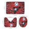 Collection 3 Piece Bathroom Rug Set Bath Rug Halloween_2
