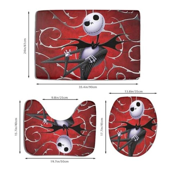 Collection 3 Piece Bathroom Rug Set Bath Rug Halloween_2