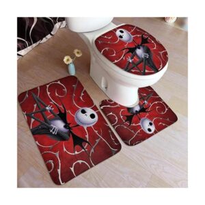 Collection 3 Piece Bathroom Rug Set Bath Rug Halloween_1
