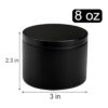 Coloch Paquete de 24 latas de velas negras de 8 onzas con